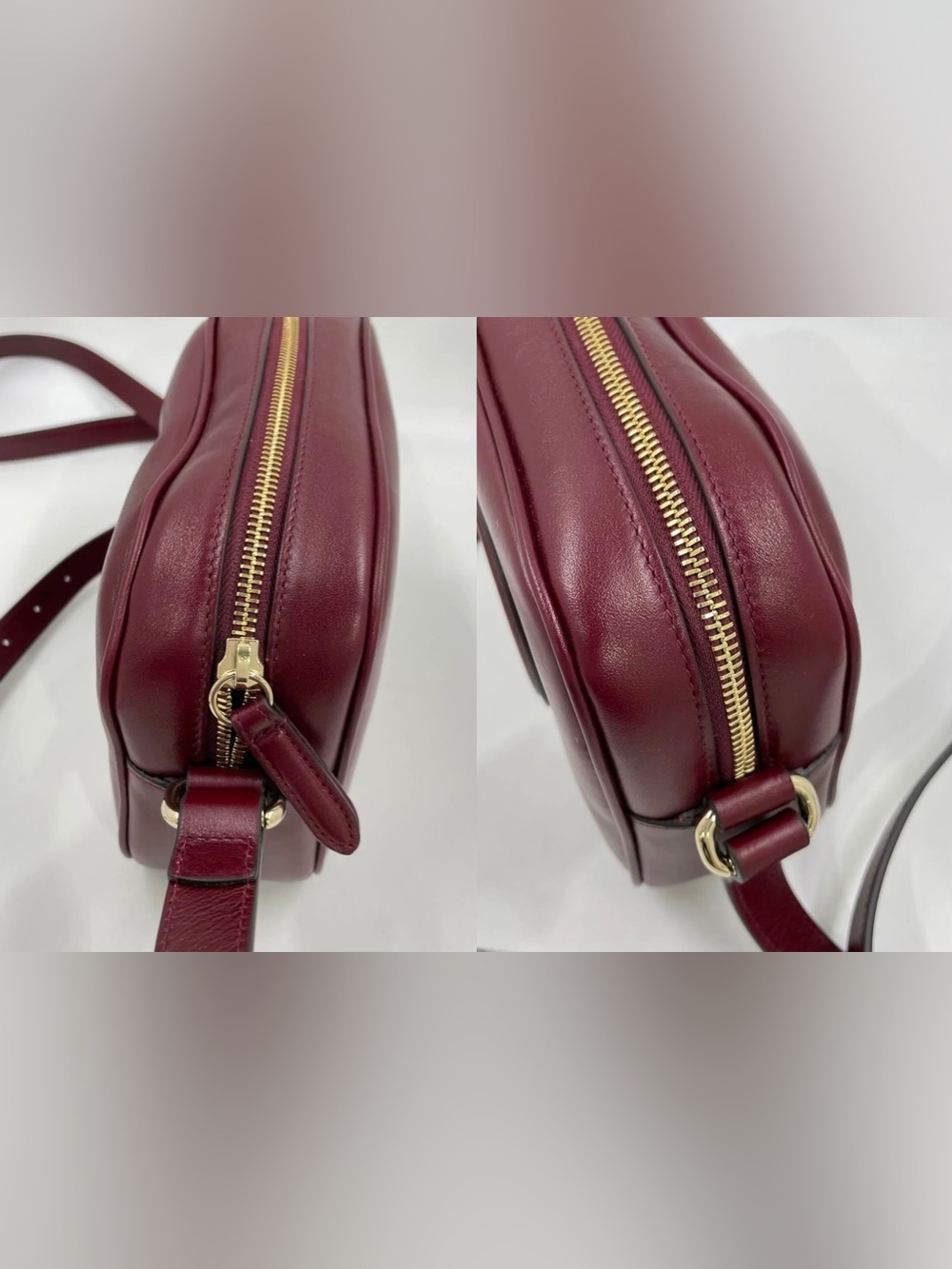 GUCCI Blondie Small shoulder bag in Rosso Ancora red leather - Picture 9 of 14